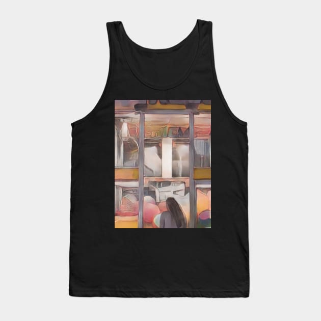 Arcade Girl Dune Stika Artistic Anime Style Tank Top by cornelliusy